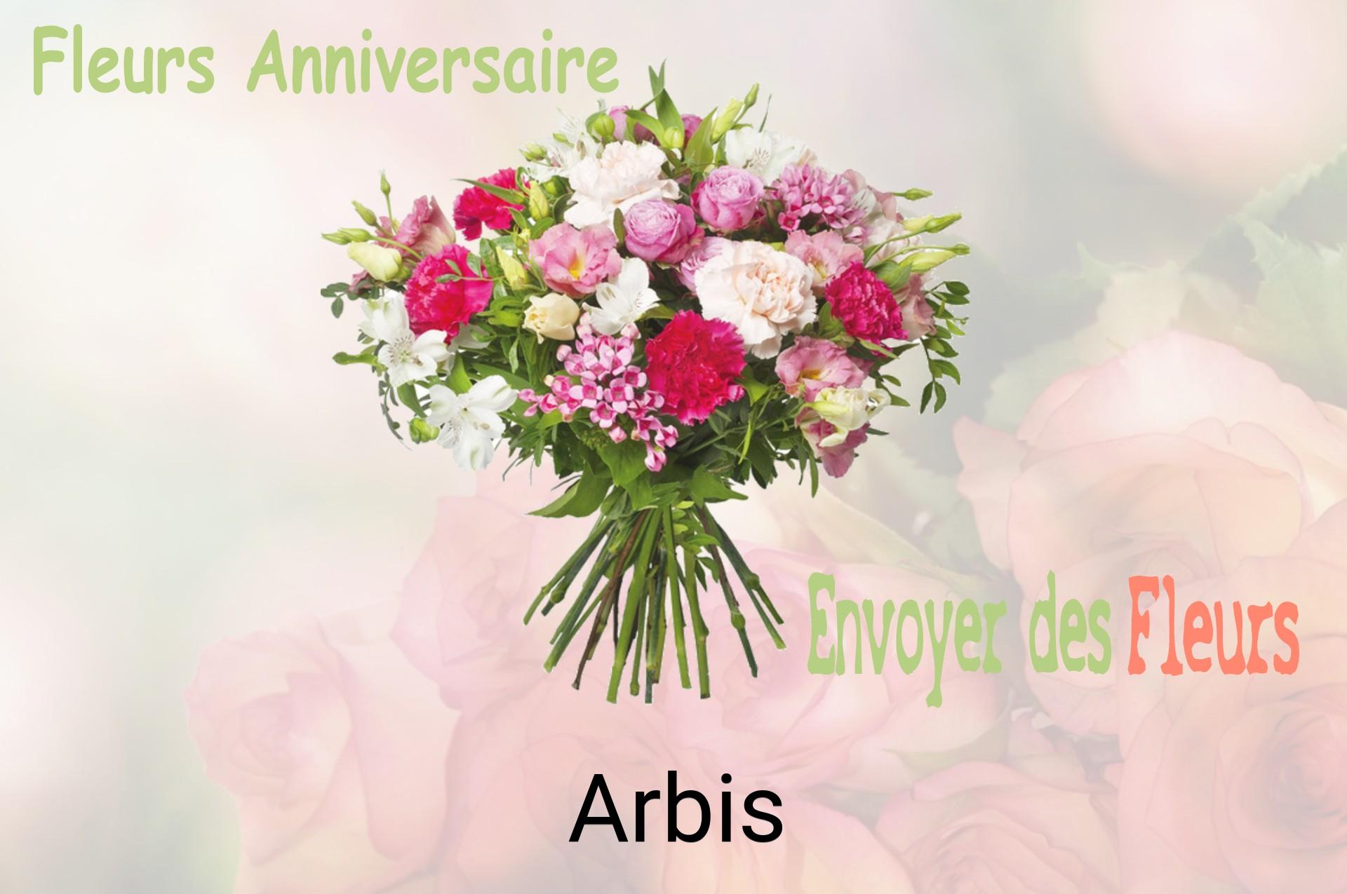 Bouquet de fleurs d’anniversaire livré à Arbis